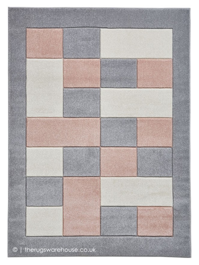 Sutu Grey Pink Rug - 9