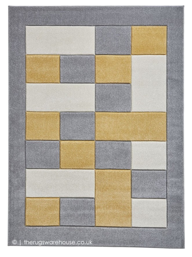 Sutu Grey Yellow Rug - 9