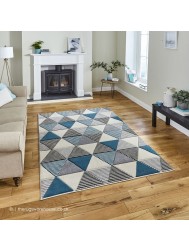 Soma Grey Blue Rug - Thumbnail - 2