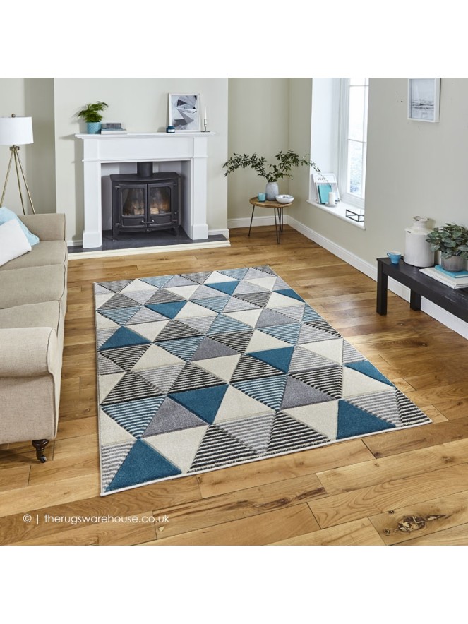 Soma Grey Blue Rug - 2