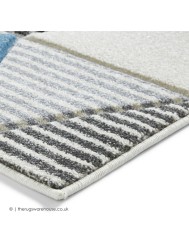 Soma Grey Blue Rug - Thumbnail - 4