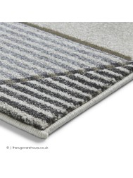 Soma Grey Navy Rug - Thumbnail - 4