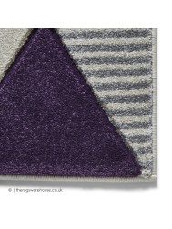 Soma Grey Purple Rug - Thumbnail - 6