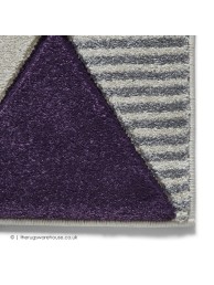 Soma Grey Purple Rug - Thumbnail - 6