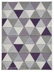 Soma Grey Purple Rug - Thumbnail - 9