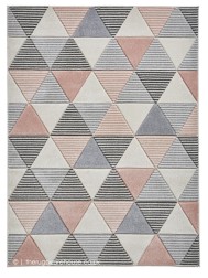 Soma Grey Pink Rug - Thumbnail - 9