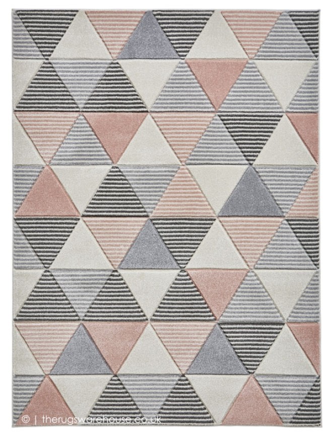 Soma Grey Pink Rug - 9