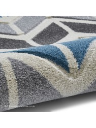 Vola Grey Blue Rug - Thumbnail - 5