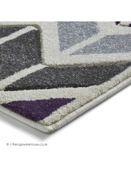 Vola Grey Purple Rug - Thumbnail - 4