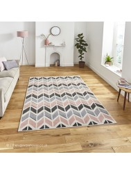 Vola Grey Pink Rug - Thumbnail - 2