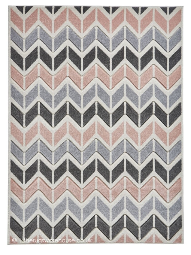 Vola Grey Pink Rug - 9