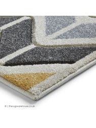 Vola Grey Yellow Rug - Thumbnail - 4