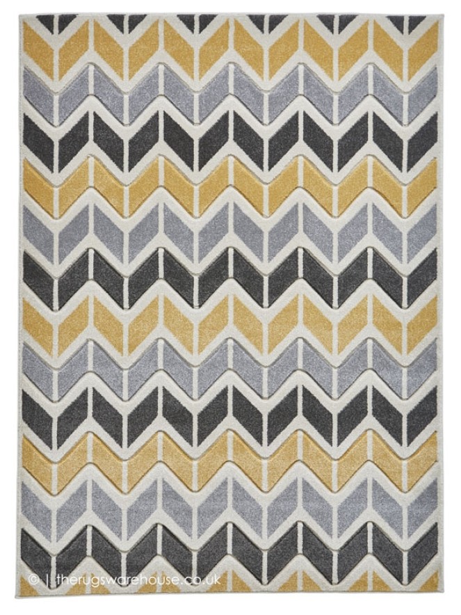 Vola Grey Yellow Rug - 9