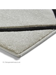 Sava Cream Black Rug - Thumbnail - 4