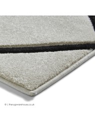 Sava Cream Black Rug - Thumbnail - 4