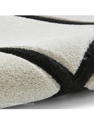 Sava Cream Black Rug - Thumbnail - 5