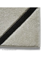 Sava Cream Black Rug - Thumbnail - 6