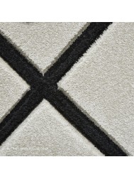 Sava Cream Black Rug - Thumbnail - 8