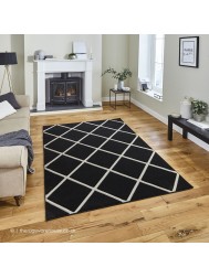 Sava Black White Rug - Thumbnail - 2