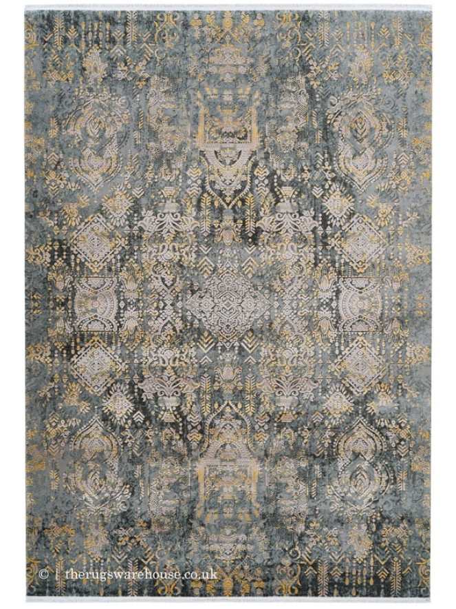 Orsay Grey Yellow Rug - 8