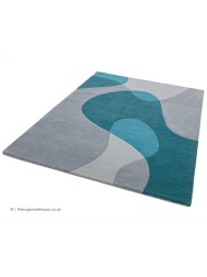 Arc Teal Rug - Thumbnail - 2