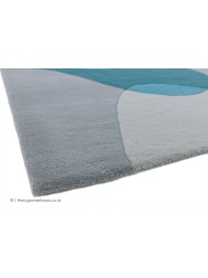 Arc Teal Rug - Thumbnail - 3