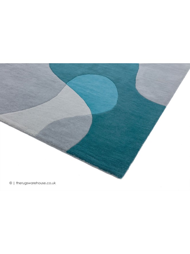 Arc Teal Rug - 4