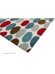 Sofia Red Teal Rug - Thumbnail - 3