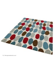 Sofia Red Teal Rug - Thumbnail - 5