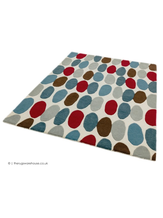 Sofia Red Teal Rug - 5