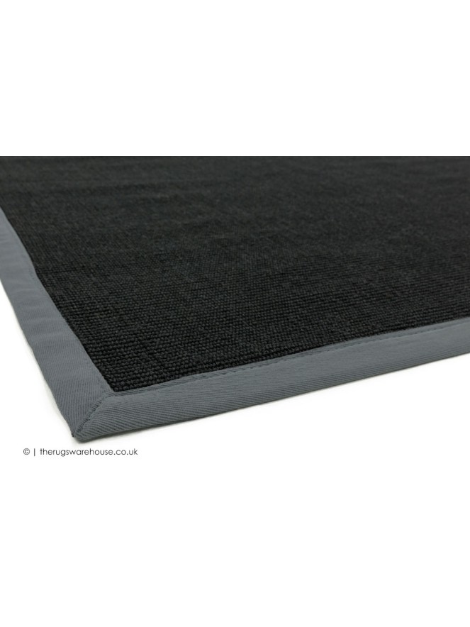 Sisal Black Grey Rug - 3