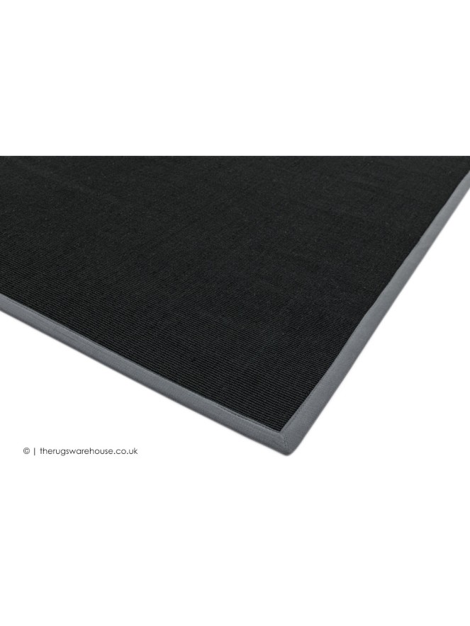 Sisal Black Grey Rug - 4