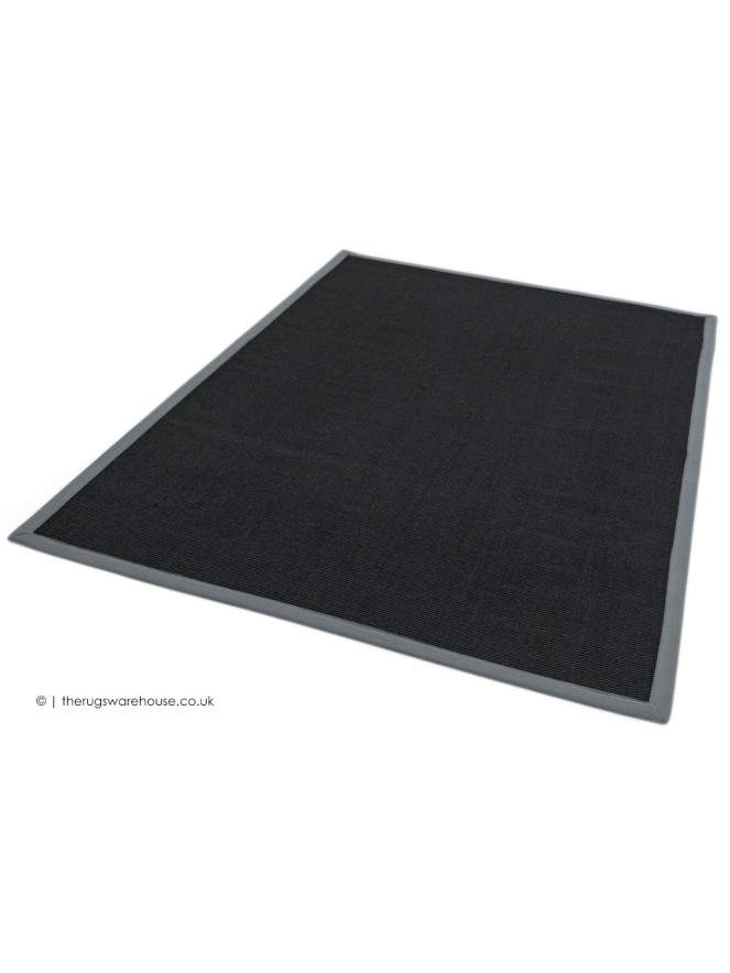 Sisal Black Grey Rug - 6