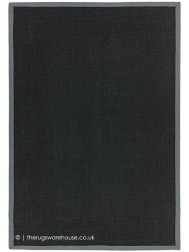 Sisal Black Grey Rug - Thumbnail - 7