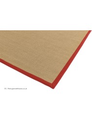 Sisal Linen Red Rug - Thumbnail - 4