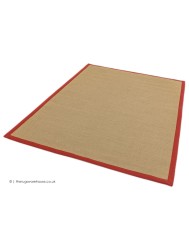 Sisal Linen Red Rug - Thumbnail - 6