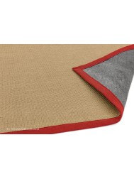 Sisal Linen Red Rug - Thumbnail - 5