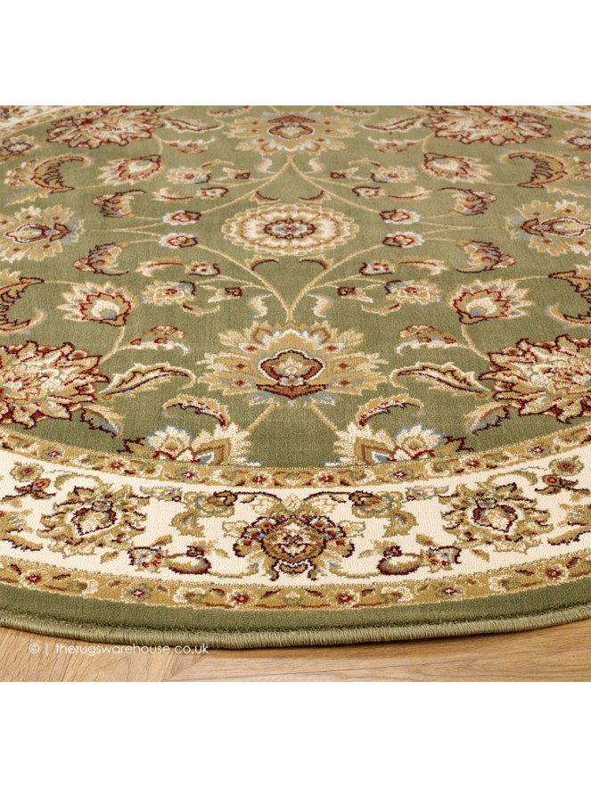 Bashlyk Green Circle Rug - 4