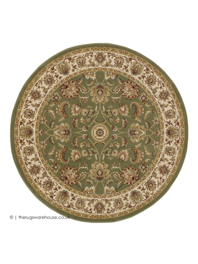 Bashlyk Green Circle Rug - 7