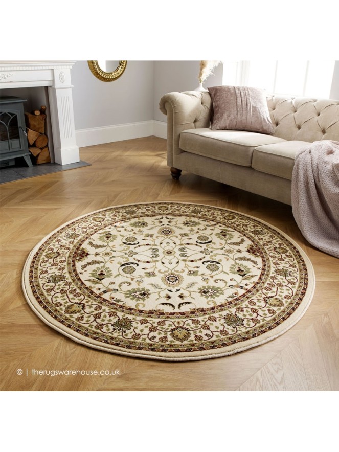 Chorsu Beige Circle Rug - 2