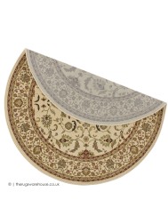 Chorsu Beige Circle Rug - Thumbnail - 6