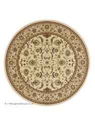 Chorsu Beige Circle Rug - Thumbnail - 7