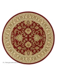 Mulan Red Circle Rug - Thumbnail - 6