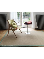 Sisal Linen Aqua Rug - Thumbnail - 2