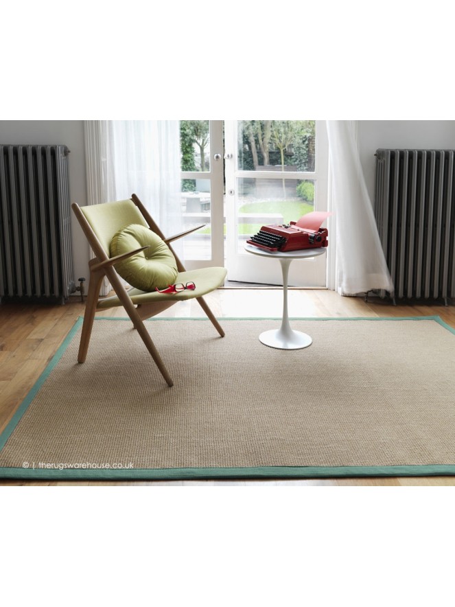 Sisal Linen Aqua Rug - 2