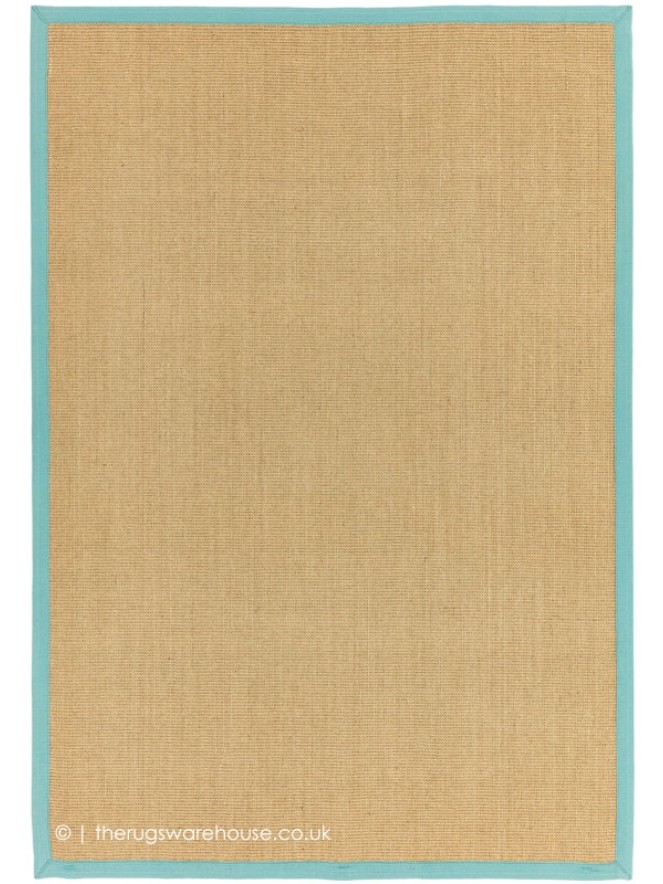 Sisal Linen Aqua Rug - 5