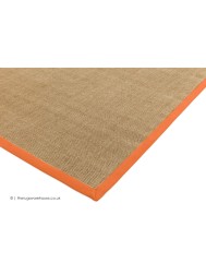 Sisal Linen Orange Rug - Thumbnail - 3