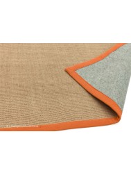 Sisal Linen Orange Rug - Thumbnail - 4