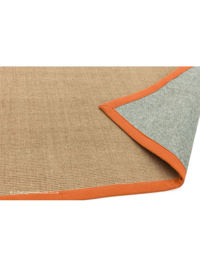 Sisal Linen Orange Rug - 4