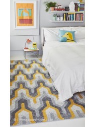 Nova Grey Yellow Rug - Thumbnail - 2